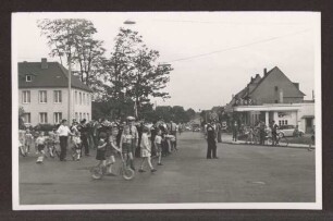 Sportfest "Das grosse Spiel". Detmold. Lagesche Str. Papierabzug