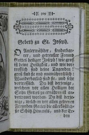 Gebeth zu St. Joseph.