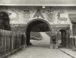Hirsau, Kloster Hirsau, Süd-Torbau. Ansicht von Süden