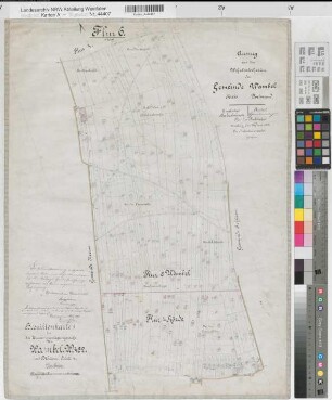 Wambel (Dortmund), Zusammenlegung Wambel, Bl. 4 Brouillonkarte I Wambel Flur 6
