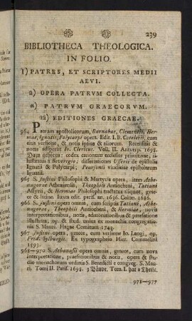 239-806, Bibliotheca Theologica