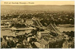 Dresden. Blick auf Loschwitz, Blasewitz und Dresden