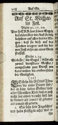 Auf St. Michaelis Fest.