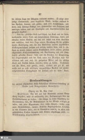 Verhandlungen der zweiten allgemeinen christ-katholischen Kirchenversammlung zu Berlin (nach stenographischer Niederschrift)
