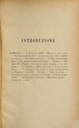 Milano e i nomi delle sue vie : Personaggi illustri e benemeriti ; Momenti storici