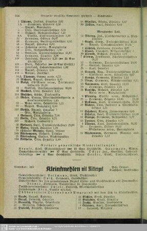 Kleinkmehlen mit Rittergut