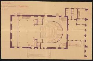 Kurtheater, Bad Warmbrunn: Grundriss 1:100