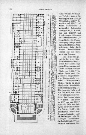 Fig. 57. Empfangsgebäude der Niederschlesisch-Märkischen Eisenbahn