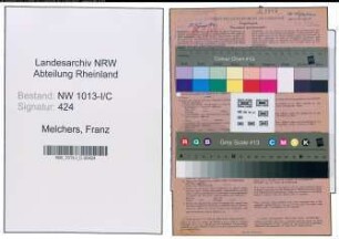 Entnazifizierung Franz Melchers , geb. 27.03.1900 (Gastwirt)