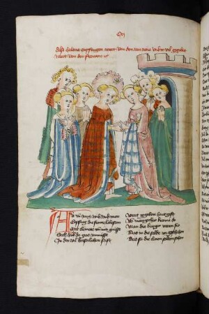 Die Frauen von Troja empfangen Helena