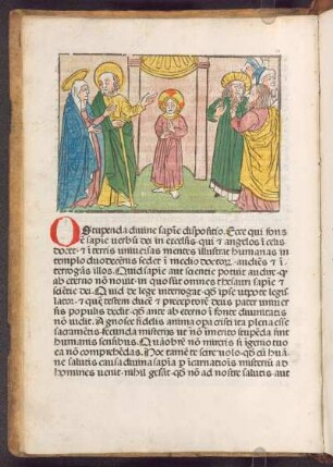Der zwölfjährige Jesus im Tempel, Med. 10
