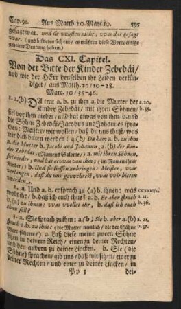 Das CXI. Capitel - C. Capitel.