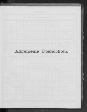 Allgemeine Übersichten.