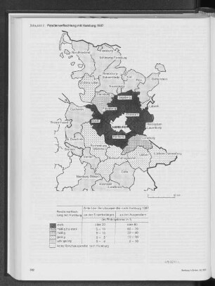 Pendlerverflechtungen mit Hamburg 1987