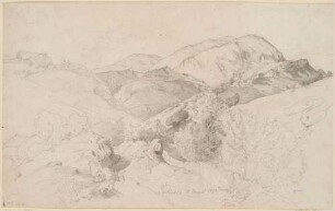 Italienische Gebirgslandschaft bei Subiaco