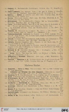 Moderne Bücher (Nr. 103 - 389)