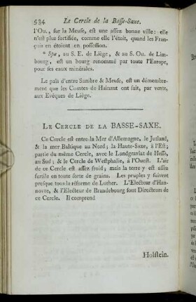 Le Cercle De La Basse-Saxe.