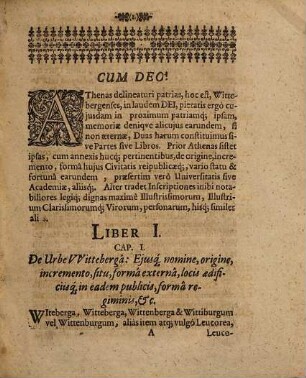 Athenae: Itemq[ue] Inscriptiones Wittebergenses : Libri II.