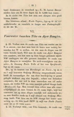 VI. Vaarwater tusschen Tiko en Aijer Bangies