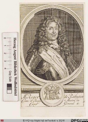 Bildnis Roger de Rabutin Bussy-Rabutin, gen. comte de