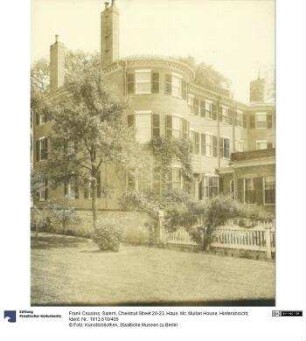Salem, Chestnut Street 20-23, Haus: Mc. Mullan House, Hinteransicht