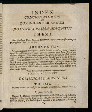 a1r-d4r, Index. Concionatorius ad dominicas per annum