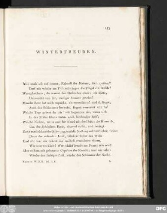Winterfreuden.
