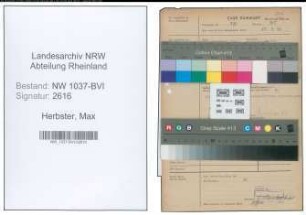 Entnazifizierung Max Herbster , geb. 20.07.1877 (Direktor)