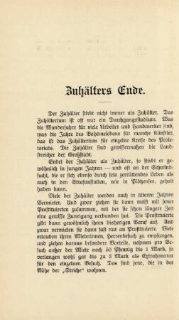Zuhälters Ende
