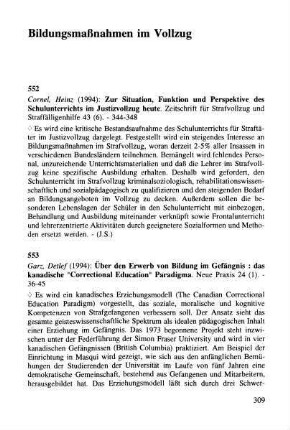 309-310, Bildungsmaßnahmen im Vollzug