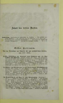 Inhalt des dritten Bandes