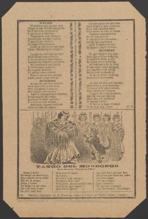 Tango del morrongo. : De la zarzuela "Enseñanza Libre"