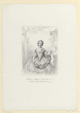 Bildnis der Philippe Elisabeth d'Orléans