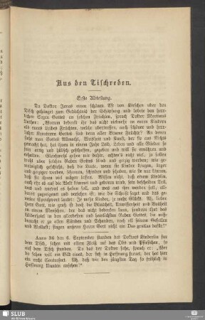 Aus den Tischreden
