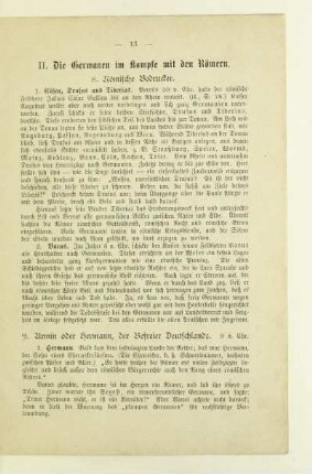 II. Die Germanen im Kampfe mit den Römern