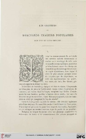 2. Pér. 16.1877: Les graveurs et marchands imagiers populaires des XVIe et XVIIe siècles