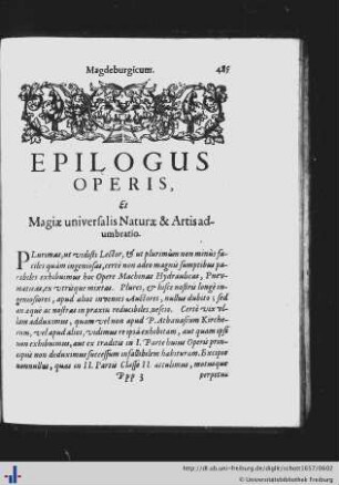 Epilogus Operis.