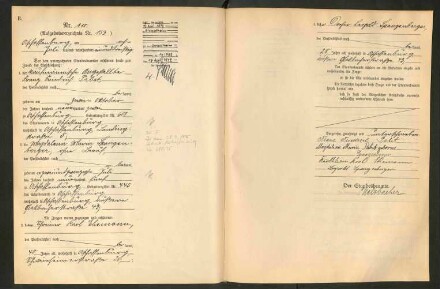 Standesamtsbuch der Stadt Aschaffenburg: Eheschließungen 252/1930 - 130/1931