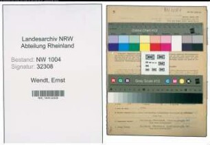 Entnazifizierung Ernst Wendt , geb. 21.10.1898 (Lehrer)