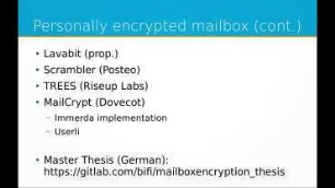 E-Mail-Privatheit und Mailbox-Verschlüsselung