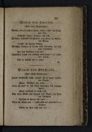Wider den Zweifel.