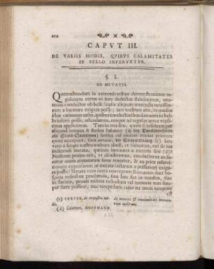 Capvt III. De Variis Modis, Qvibvs Calamitates In Bello Infervntvr.