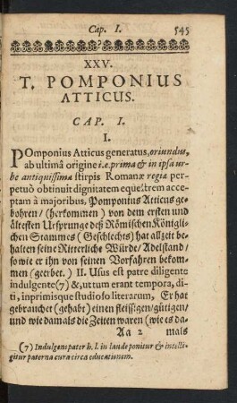 XXV. T. Pomponius Atticus.