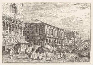 Le Preson. V. (Das Gefängnis in Venedig), aus der Folge "Vedute altre prese da i luoghi altre ideate da Antonio Canal"