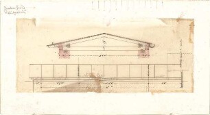 Gärtner, Friedrich von; Gärtnerhaus - Rückgebäude (Schnitt, Detail)