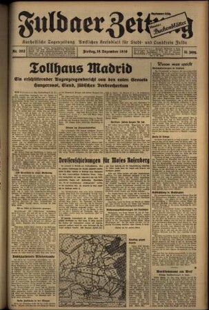 Ausgabe vom Freitag, den 18. Dezember 1936.