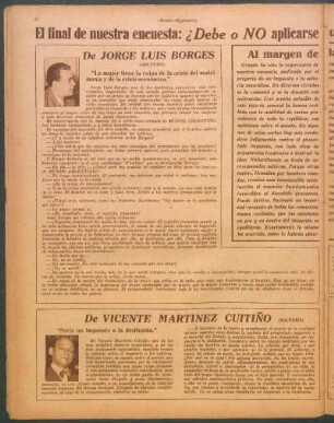 De Vicente Martínez Cuitiño [Soltero) : "Sería un impuesto a la desilusión"
