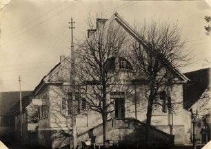 Weinbrenner-Gebäude in Karlsruhe und Umgebung. Langensteinbach, Wirthaus "Zur Traube"