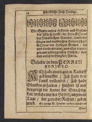 [Die Gnade unsers Herren und Heylandes Jesu Christi/ ...]