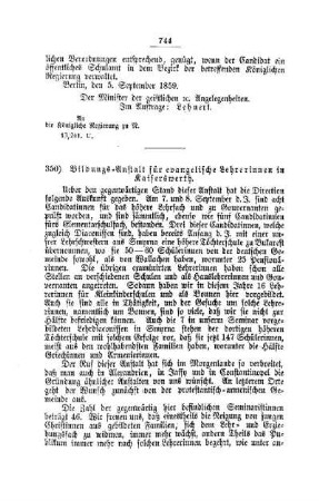 Bildungs-Anstalt für evangelische Lehrerinnen in Kaiserswerth : [II. Gymnasien und Realschulen]